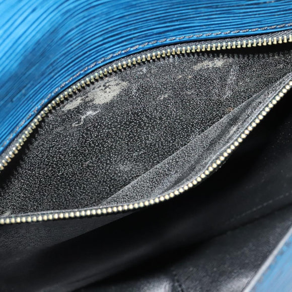 LOUIS VUITTON Epi Saint Cloud GM Shoulder Bag Toledo Blue M52195 LV Auth ep8466