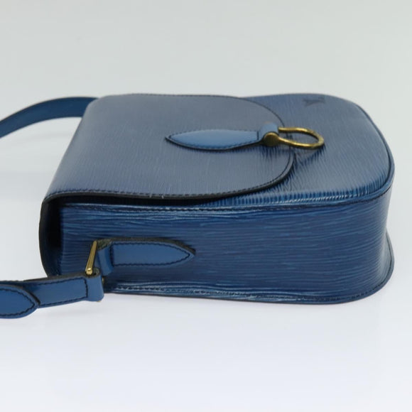 LOUIS VUITTON Epi Saint Cloud GM Shoulder Bag Toledo Blue M52195 LV Auth ep8466