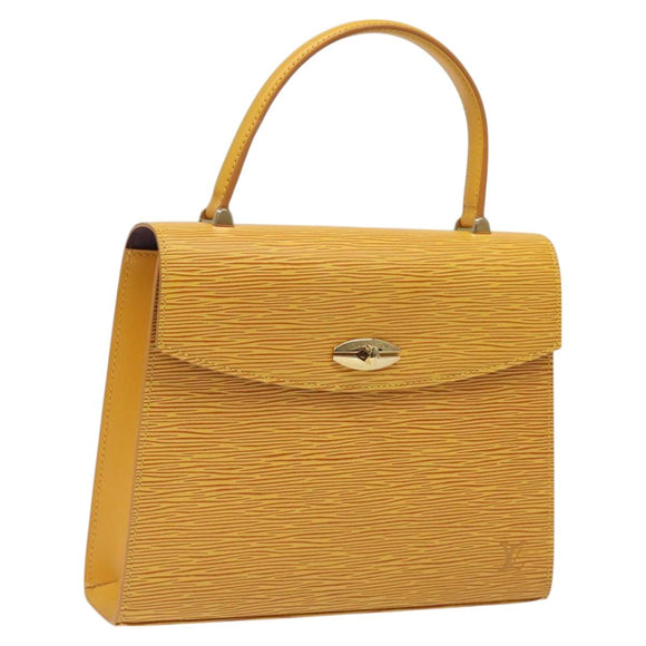 LOUIS VUITTON Epi Malesherbes Hand Bag Tassili Yellow Jonne M52379 Auth ep8467