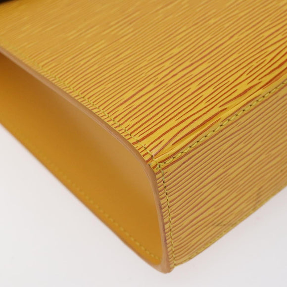 LOUIS VUITTON Epi Malesherbes Hand Bag Tassili Yellow Jonne M52379 Auth ep8467