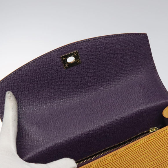 LOUIS VUITTON Epi Malesherbes Hand Bag Tassili Yellow Jonne M52379 Auth ep8467