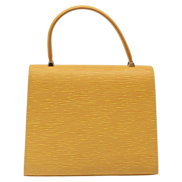 LOUIS VUITTON Epi Malesherbes Hand Bag Tassili Yellow Jonne M52379 Auth ep8467
