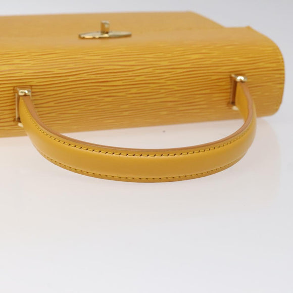LOUIS VUITTON Epi Malesherbes Hand Bag Tassili Yellow Jonne M52379 Auth ep8467