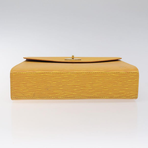 LOUIS VUITTON Epi Malesherbes Hand Bag Tassili Yellow Jonne M52379 Auth ep8467