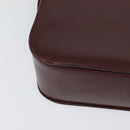 CARTIER Shoulder Bag Leather Red Auth ep8473-17