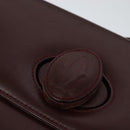 CARTIER Shoulder Bag Leather Red Auth ep8473-9