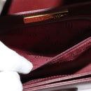CARTIER Shoulder Bag Leather Red Auth ep8473-21