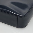GUCCI Patent leather Shoulder Bag Navy Silver 000 1046 0506 Auth ep8474-15