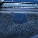 GUCCI Patent leather Shoulder Bag Navy Silver 000 1046 0506 Auth ep8474-17