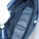 GUCCI Patent leather Shoulder Bag Navy Silver 000 1046 0506 Auth ep8474-10