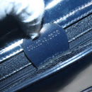 GUCCI Patent leather Shoulder Bag Navy Silver 000 1046 0506 Auth ep8474-12