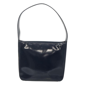 GUCCI Patent leather Shoulder Bag Navy Silver 000 1046 0506 Auth ep8474 - 0