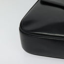 GUCCI Shoulder Bag Leather Black Gold Auth ep8475-14