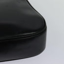 GUCCI Shoulder Bag Leather Black Gold Auth ep8475-17