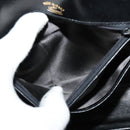 GUCCI Shoulder Bag Leather Black Gold Auth ep8475-21