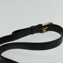 GUCCI Shoulder Bag Leather Black Gold Auth ep8475-8