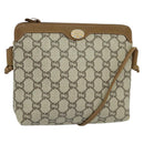 GUCCI GG Plus Supreme Shoulder Bag PVC Beige Auth ep8482-1