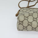 GUCCI GG Plus Supreme Shoulder Bag PVC Beige Auth ep8482-9