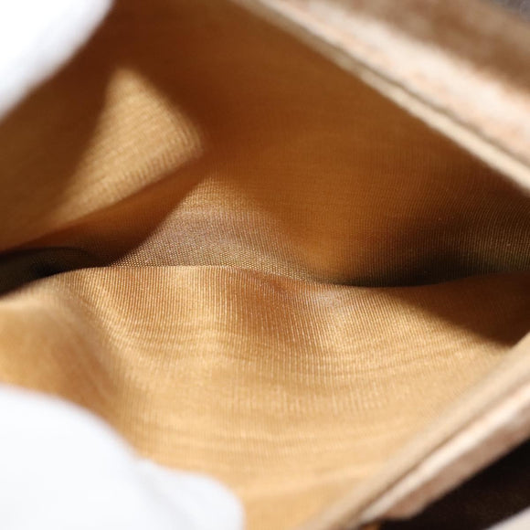 GUCCI GG Plus Supreme Shoulder Bag PVC Beige Auth ep8482