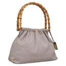 GUCCI GG Canvas Hand Bag Purple Gold 92708 Auth ep8499-1