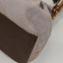 GUCCI GG Canvas Hand Bag Purple Gold 92708 Auth ep8499-11