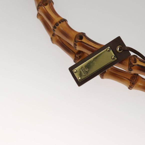 GUCCI GG Canvas Hand Bag Purple Gold 92708 Auth ep8499