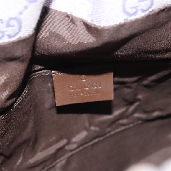 GUCCI GG Canvas Hand Bag Purple Gold 92708 Auth ep8499