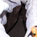 GUCCI GG Canvas Hand Bag Purple Gold 92708 Auth ep8499-18