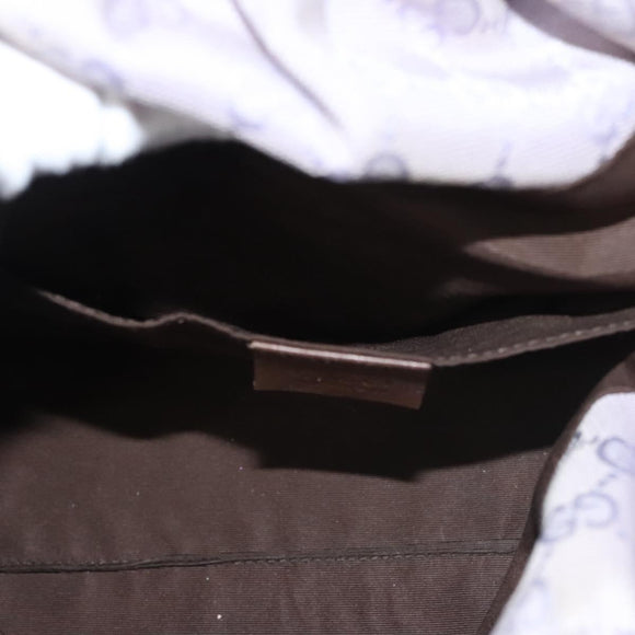 GUCCI GG Canvas Hand Bag Purple Gold 92708 Auth ep8499