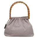 GUCCI GG Canvas Hand Bag Purple Gold 92708 Auth ep8499-3