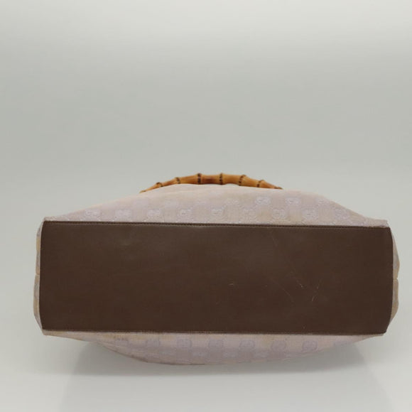 GUCCI GG Canvas Hand Bag Purple Gold 92708 Auth ep8499