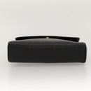 Burberrys Shoulder Bag Leather Black Gold Auth ep8502-5