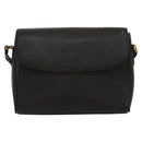 Burberrys Shoulder Bag Leather Black Gold Auth ep8502-13