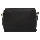 Burberrys Shoulder Bag Leather Black Gold Auth ep8502-2