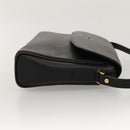 Burberrys Shoulder Bag Leather Black Gold Auth ep8502-4