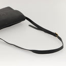 Burberrys Shoulder Bag Leather Black Gold Auth ep8502-7