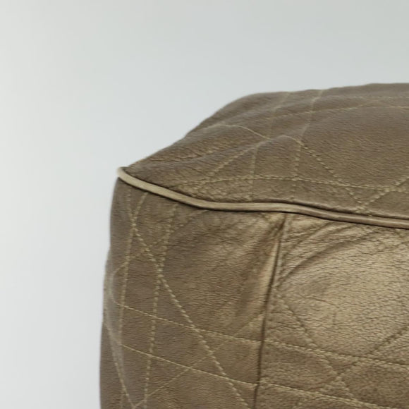 Christian Dior Canage Shoulder Bag Leather Brown Auth ep8509