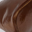 LOUIS VUITTON Monogram Vernis Houston Hand Bag Bronze M91122 LV Auth ep8512-15