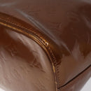 LOUIS VUITTON Monogram Vernis Houston Hand Bag Bronze M91122 LV Auth ep8512-16