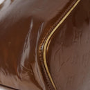 LOUIS VUITTON Monogram Vernis Houston Hand Bag Bronze M91122 LV Auth ep8512-17