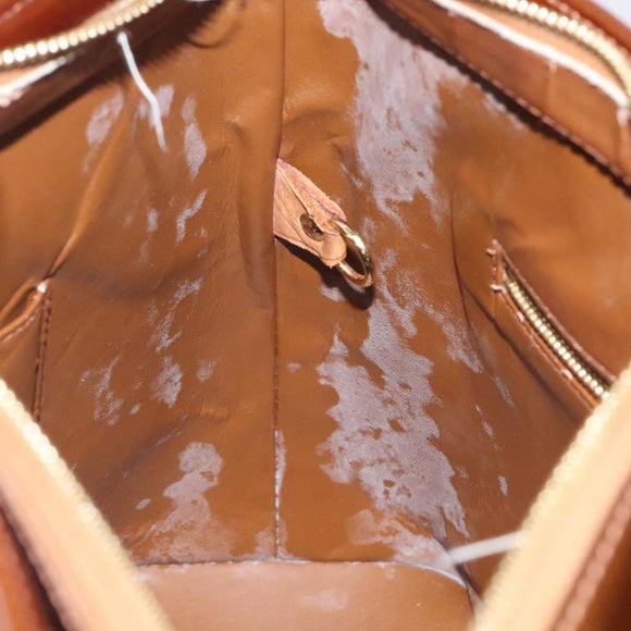 LOUIS VUITTON Monogram Vernis Houston Hand Bag Bronze M91122 LV Auth ep8512