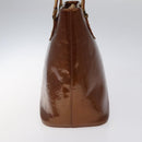 LOUIS VUITTON Monogram Vernis Houston Hand Bag Bronze M91122 LV Auth ep8512-3