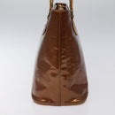 LOUIS VUITTON Monogram Vernis Houston Hand Bag Bronze M91122 LV Auth ep8512-4