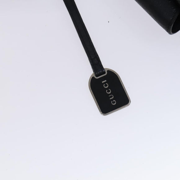 GUCCI Hand Bag Leather Black Silver 002 2865 1313 Auth ep8516