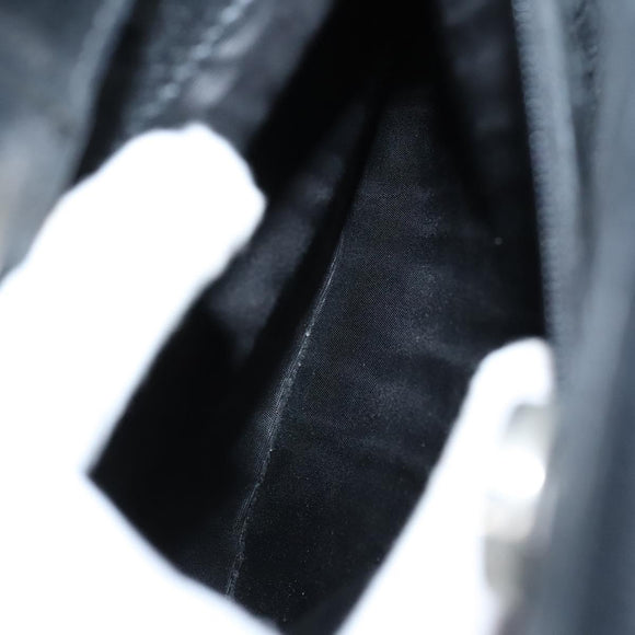 GUCCI Hand Bag Leather Black Silver 002 2865 1313 Auth ep8516