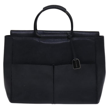 GUCCI Hand Bag Leather Black Silver 002 2865 1313 Auth ep8516 - 0