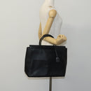 GUCCI Hand Bag Leather Black Silver 002 2865 1313 Auth ep8516-21