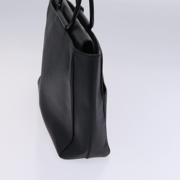 GUCCI Hand Bag Leather Black Silver 002 2865 1313 Auth ep8516