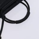 GUCCI Hand Bag Leather Black Silver 002 2865 1313 Auth ep8516-7