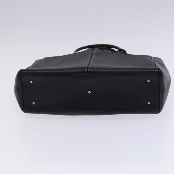 GUCCI Hand Bag Leather Black Silver 002 2865 1313 Auth ep8516